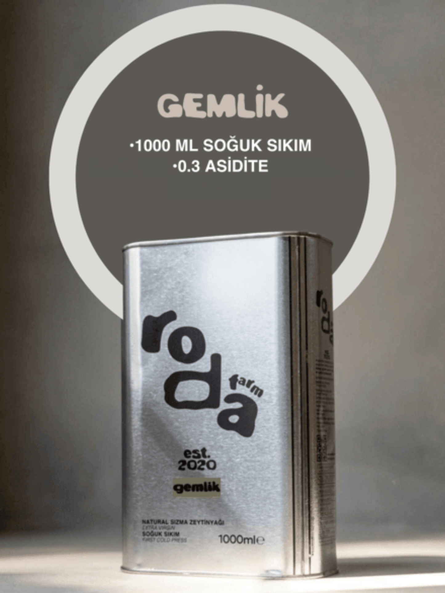 Gemlik Naturel Sızma Zeytinyağı - 1000 ml